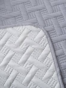 1 pieza Funda de sofá duradera, fácil de limpiar, protector de sofá amigable con las mascotas, diseño acolchado de diamante, se ajusta a 1/2/3 plazas, transpirable para todas las estaciones, funda de sofá moderna con bolsillos laterales - Gris Claro - Ver 10