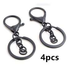 4pcs Keychain Ring With Lobster Clasp Hooks Key Rngs DIY Keychains Jewelry Making Accessories Findings - Keychain Clasp Hooks Rings - View 4