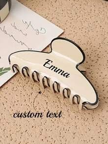 Pinza de pelo minimalista y elegante con nombre personalizado - Regalo para el Día de la Madre, Día de San Valentín, Graduación, Día del Maestro, Mejor regalo - Multicolor - Ver 8