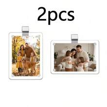 2pcs Pieces Of Car Photo Holders, Magnetic Acrylic Sun Visor Photo Clips And Photo Frames, Romantic Valentine's Day Gifts For Him, Her, Boyfriend, Girlfriend, Personalized Car Decoration Accessories - Acrylic Picture Frame - View 14
