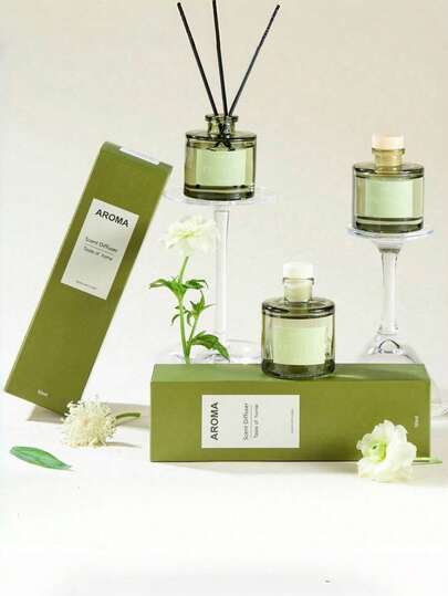 1瓶50毫升空气清新剂，持久留香精油扩香器，玻璃瓶装，可消除浴室/卧室/客厅/汽车异味，家居装饰香氛蜡烛礼品。适合宠物主人、新居、办公室，以及情人节/母亲节/圣诞节礼物。是房主和公寓住户的理想之选。