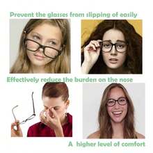 10pcs/5pairs/20pcs/10pairs Soft Comfortable Eyeglass Nose Pads, Soft Nose Pads, Anti-Slip Fashion Eyeglass Nose Pads, Enhance Eyeglass Pads, Gifts - Multicolor - View 6