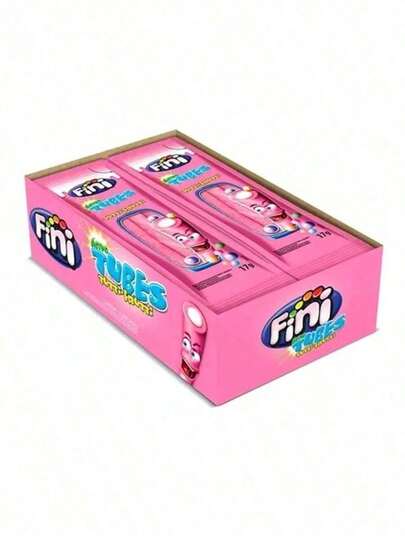 Bala Fini Tubes Tutti Frutti Azedinho Com 12 Unidades De 17g