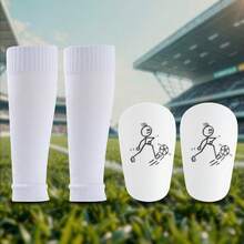 1 Set de equipo de carreras (Manga de pierna + Almohadilla de pierna), de tela tejida de alta calidad, envuelve efectivamente las piernas - Multicolor - Ver 10