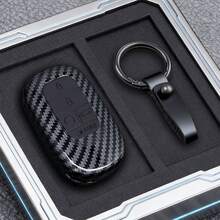 ABS Carbon Fiber For 2022 2023 2024 Accord Civic HR-V CR-V Pilot Sport SI EX EX-L 2 3 4 5 Button Car Key Case Cover Protector - 3 Keys - View 4
