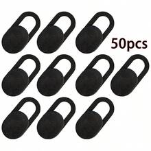 10 piezas Cubierta de lente de teléfono/computadora, pegatina de protección de privacidad de cámara de metal, bloqueador anti-espía de cámara de red, regalo de cumpleaños/Pascua/novio/novia a prueba de agua, a prueba de golpes, anti-caída, resistente a arañazos, anti-huellas dactilares, cubierta completa - Negro - Ver 8