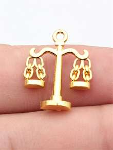 12pcs 22x17mm (0.87x0.67in) Balance Scale Pendant, Suitable For Jewelry Making DIY Crafts - Balance - View 12