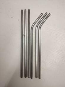 1/2/3/6 piezas Pajitas de metal de acero inoxidable reutilizables y extensibles con cepillo de limpieza, aptas para vasos de 30/40 onzas, alternativa a las pajitas de plástico - Multicolor - Ver 13