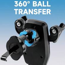 Soporte de navegación para teléfono de coche, soporte de teléfono de montaje de gravedad en la rejilla del salpicadero - Negro - Ver 4