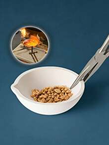 1-Pack Metal Smelting Golden Bowl, Ceramic Quartz Kit, Quartz Silica Melting Crucible, High Temperature Melting, For Metal Smelting And Casting Jewelry, Refining Golden And Silver, Alloys, Jewelry Casting Tools, Metal Casting Molds, Melting Dishes - One Size - View 5