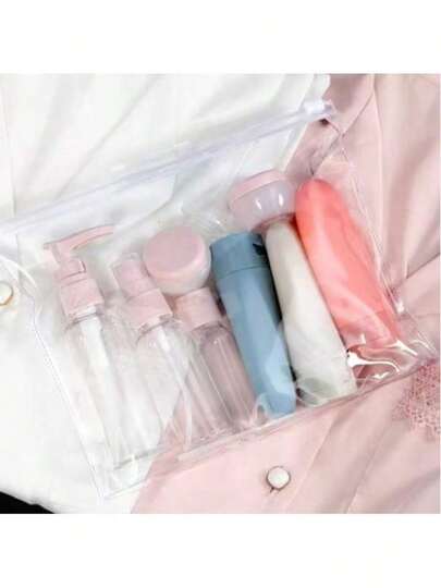 11 Pcs Travel Care Dispenser Bottles For All People Multi-Size Combination Plastic Material Odorless Leak-Proof Design Portable Storage Shampoo Body Wash Lotion Simple Easy To Use Travel Gym Hot Dispensing Tool Large Capacity Dispenser Combination Mother's Day Valentine's Day Birthday Gift