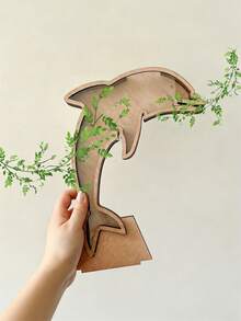 1 hộp gỗ hình cá heo có cửa sổ acrylic, trang trí phòng trẻ sơ sinh, trang trí chủ đề đại dương cho phòng ngủ và phòng khách, quà tặng lễ Phục sinh. - Nhiều màu - Xem 10