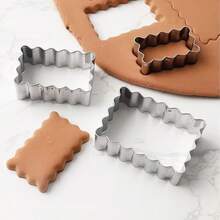 3pcs Stainless Steel Cookie Cutter Set - Rectangular And Square Shapes - For Baking - Suitable For Pastries And Cookies Baking - Perfect Choice For Holiday Baking - Kitchen Essential - Baking Molds - View 8