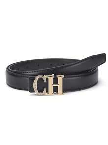 Women's Belt, Gold-Color CH Buckle - Versatile Accessory Suitable For Jeans, Dresses, Casual Wear And Streetwear | Suitable For Daily Commute, Parties, Weddings And More - Multicolor - View 8