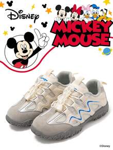 Authorized Collaboration With Mickey Mouse | A Pair Of Disney Children's Sneakers, Suitable For Daily, Festival, Sports, And Outdoor Wear. It Fits The Foot Comfortably, Is Anti-Slip, Wear-Resistant, And Breathable (Boys' Sneakers, Boys' Board Shoes, Children's Sneakers, Girls' Sneakers, Girls' Board Shoes) - Grey - View 1