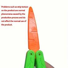 热门减压玩具，发光3D重力胡萝卜爪刀 - 彩色 - 查看 8