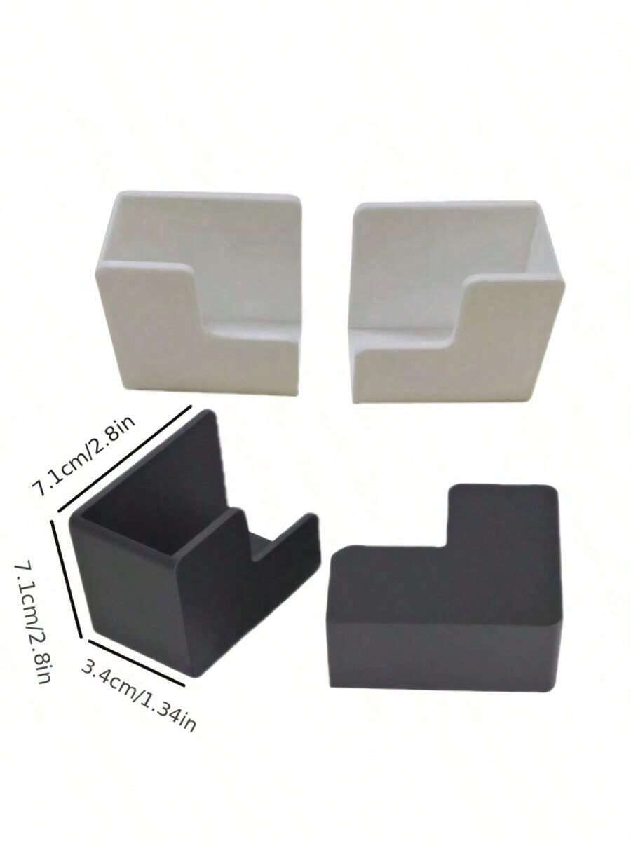 2 piezas Estante de almacenamiento para báscula de pared, instalación adhesiva sin costuras, diseño de plástico duradero y ahorro de espacio, para baño y gimnasio en casa, compatible con báscula de grasa corporal y equipo de fitness, estante de almacenamiento para baño, apariencia elegante