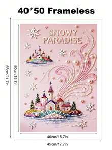 1pc DIY Pearl Painting, 5D Hand-Applied Diamond Painting Set, Frameless Art Embroidery Cross-Stitch Diamond Painting, DIY Art Craft Wall Decoration Painting, Special Pearl Diamond Design To Make The Picture More Vivid And Three-Dimensional - Cartoon - View 11