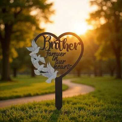 亚克力宠物墓地纪念牌匾，创意草坪花园庭院装饰插牌