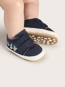 3-6-9 Months Infant Shoes, Unisex Infant Casual Cartoon Breathable Cloth Shoes, Toddler Walking Shoes, Suitable For Spring & Autumn - Royal Blue - View 3