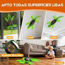 Juguete De Gecko Rc Trepa Paredes Con Control Remoto Para Niño - Verde - Ver 5