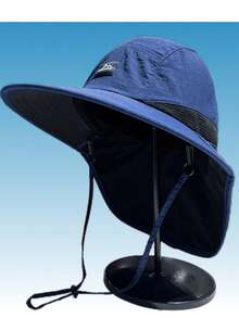 Sombrero de cubo con protección UV para el cuello, sombrero de sol para hombre, adecuado para actividades al aire libre como senderismo y pesca en verano - A - Ver 9