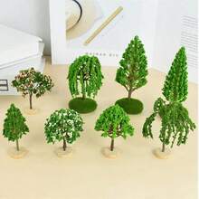1pc Realistic Mini Shrub, Beautiful Mini Decor, Butterfly Garden Decoration, Handmade Ratenge Ornament For Home And Office, Artificial Plant - Multicolor - View 4
