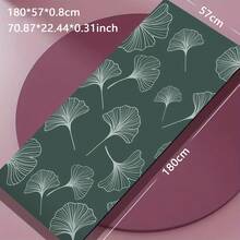 1 pieza Esterilla de yoga de 71*22 pulgadas, disponible en varios patrones florales - Esterilla de fitness antideslizante y resistente al desgaste, extra ancha y gruesa, para entrenamiento de yoga principiante en casa/profesional - Multicolor - Ver 11