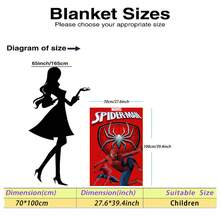 This Is A Marvel Spider-Man Themed Flannel Blanket, With High-Saturation Fuchsia And Black As The Main Colors, Full Of Futuristic And Visual Impact, Creating A Tense And Mysterious Atmosphere, With The Features Of Warmth And Softness, Suitable For Use As A Sofa Throw, Nap Blanket, Bedding Decoration, Etc. - Red - View 14