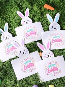 5pcs/Set Rabbit Cards-Holiday/Party Activities & Supplies Decoration Easter , Etc. - Multicolor - View 2