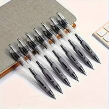 15pcs/Set 0.5mm Retractable Ballpoint Pen Set, Black/Red/Blue Ink Rollerball Pens, Writing Supplies, Office Stationery, Gift - 15 Multi-color Shades - View 6