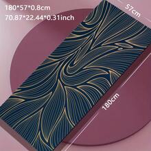 1 片 71*22 英寸瑜伽垫，多种花卉图案可选 - 防滑耐磨，加宽加厚健身垫，家用/专业初学者瑜伽训练垫 - 彩色 - 查看 10