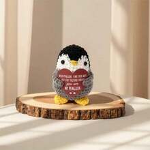 1PC 灰色手企鹅 可爱的手工钩织企鹅：柔软精致的企鹅，完美地表达了你女儿的关爱。 - 彩色 - 查看 5