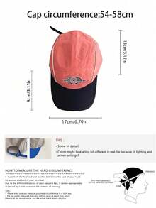 Gorra de béisbol con bordado de letra vintage, sombrero de malla de ala ancha transpirable, gorra ajustable versátil para mujer, verano, playa, vacaciones, días festivos, viajes - Bloqueo de color ATHLETLC - Ver 3