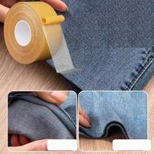 3卷强力粘性布胶带，无需裁剪，多用途无缝修补胶带，适用于布料衣物，免缝自粘补丁 - 多色 - 查看 2
