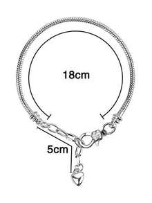 New Fashion High Quality Stainless Steel Flower Zirconia Women's Bangle Bracelet Jewelry Set, Suitable For Daily Wear DIY Bracelet - chuỗi cơ sở - Xem 8