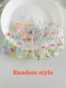 花卉图案印花平纹奶油色波浪边可拆卸手链简约防震加厚手机保护壳，印花设计，兼容 17/17 Pro/17 Pro Max/16 XR/7/8 15 Pro Max/12 Pro Max/13 Pro Max/14 Pro Max 13 14 11 12P 14 P11软壳 P12防摔 XS.XR /78P.78GES2，适用于A134G A22 A21S A514G A52 S22 ULTRA A335G，A34 A35，适用于10 Note 114G 11 Lite A53 TPU A14 /A23/S23 ULTRA S24 A14 A15 S23 A73 A55 A54手机壳 - 彩色 - 查看 7