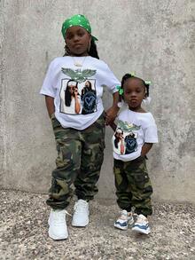 Boys' Cotton Round Neck T-Shirt, Casual And Comfortable Spring And Summer Short-Sleeved Printed Top - 白色 - 查看 2