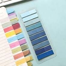 7-pack/förpackning Gradient Flerfärgade Självhäftande Anteckningsblock, 200 ark per kort, Livfulla färger, Lämplig för Kontor, Dokumentklassificering, Anteckningsboksmärkning och Sidanteckning - Multifärgad - Visa 12