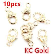 10pcs 26x19mm Heart Shape Lobster Clasp Hooks Craft Keychain Clasps DIY Jewelry Making Accessories Findings - Heart - View 17