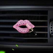 Rhinestone Car Vent Clip, Lipstick Shaped Car Air Vent Clip, Personalized Car Interior Decor Accessory, Car Decor Gift For Women & Girls - A - View 13