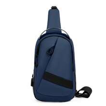 1个新款商务男士胸包，轻便简约时尚斜挎包，户外通勤单肩包 - 彩色 - 查看 14