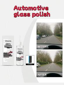 Car Glass Polishing Agent - Gentle Stain Removal, Cleaning & Protection For Car Glass Maintenance, Glass Cleaner And Protective Coating - 1set - View 2
