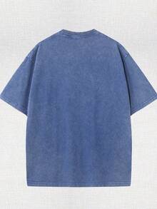 Disney Authorization-Fashion Short-Sleeved Cotton T-Shirts For Men And Women, Mickey Mouse And Friends, Star T-Shirts-Leisure And Comfortable Cotton Washed T-Shirts-Perfect Gifts For Teenagers And Girls-Suitable For Gifts. - Blue - View 2