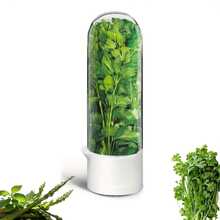 YUHUPHYLLIC Large Refrigerated Herb Storage Box, Refrigerated Coriander Storage Box, Herb Storage Box, Coriander Storage Box, Parsley, Asparagus, Mint Storage Box, Green Vegetable Storage Box For 2-3 Weeks, Refrigerator Storage Box, Refrigerator Kitchen Supplies - 草本保鮮盒 - 查看 7