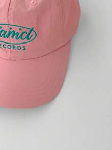 复古字母刺绣棒球帽，透气宽檐网眼帽，女士百搭可调节后扣帽，夏季款 - Cand刺繡 - 查看 6