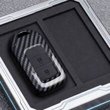 Ốp bảo vệ chìa khóa xe hơi bằng sợi carbon ABS cho Vezel City Civic Jazz BRV BR-V HRV, phụ kiện xe hơi. - Loại A 2 nút - Xem 21