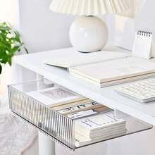 Under Desk Drawer, No Drilling Required, Hidden Storage Box, Suitable For Office And Student Desks, Can Hang Stationery And Miscellaneous Items - Multicolor - View 7