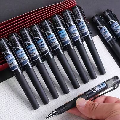 5pcs Mini Pen Set, Durable Plastic Travel Pens, Medium Tip, Suitable For Office And Travel