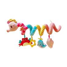 1 peça Cavalo-marinho de pelúcia rosa para pendurar no carrinho de bebê, decoração para quarto de bebê, presente para recém-nascida, presente de Páscoa - Rosa 2 - Ver 7